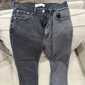 Abercrombie & Fitch Women's Gray Straight Leg Jeans